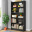 Bibliothèque noire 70,87 "à 6 niveaux avec bibliothèque pour le salon, le bureau et la chambre à coucher-605530929-605530932