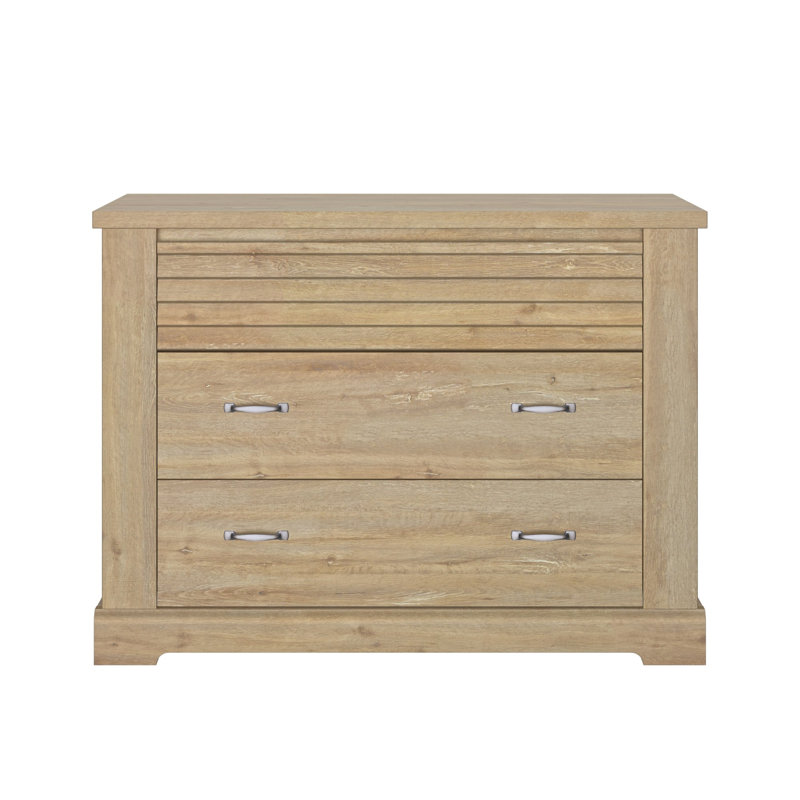 Robblee 123 cm W Chest of 3 Drawers