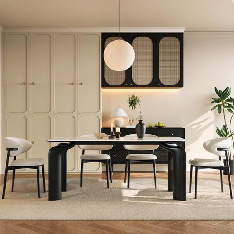 Ilsedore 4 - Person Four Leg Base Dining Set, 29.52"H x 70.86"L x 31.49"W