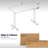VIVO Single Motor Electric Desk with Push Button Memory Controller-97735778-97735779