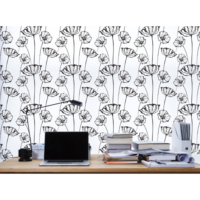 Floral Peel & Stick Wallpaper Roll by Jamie Graney