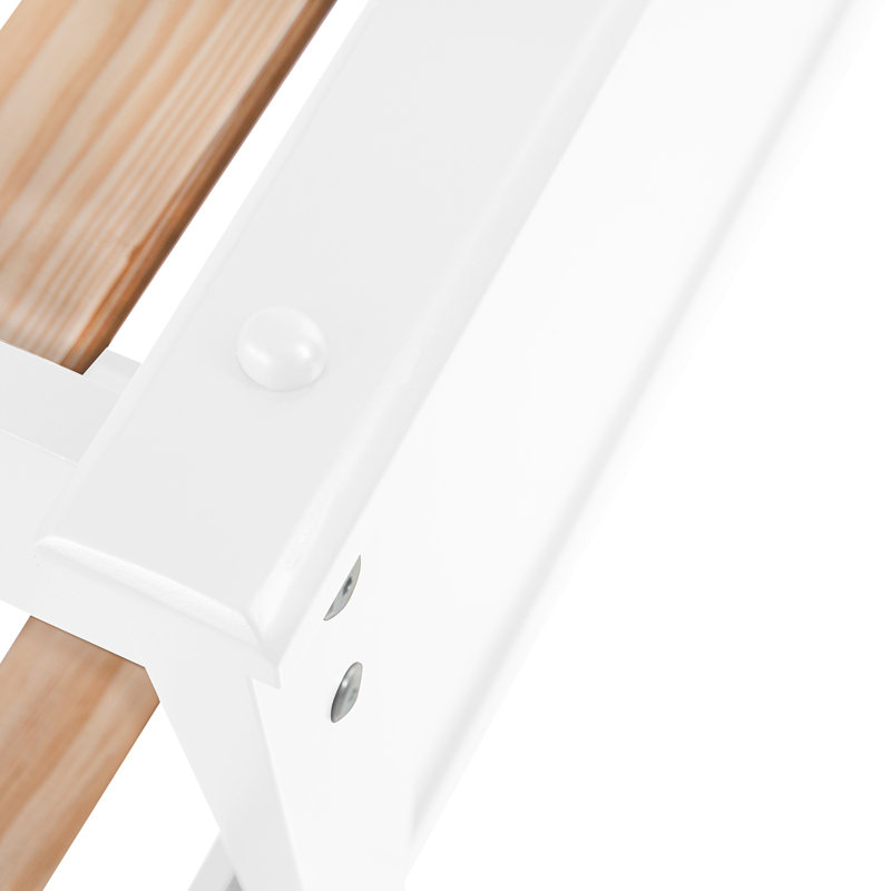 Lit plateforme avec rangement Jaslean, Blanc