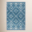 Kota Indigo Machine Printed Washable Rug