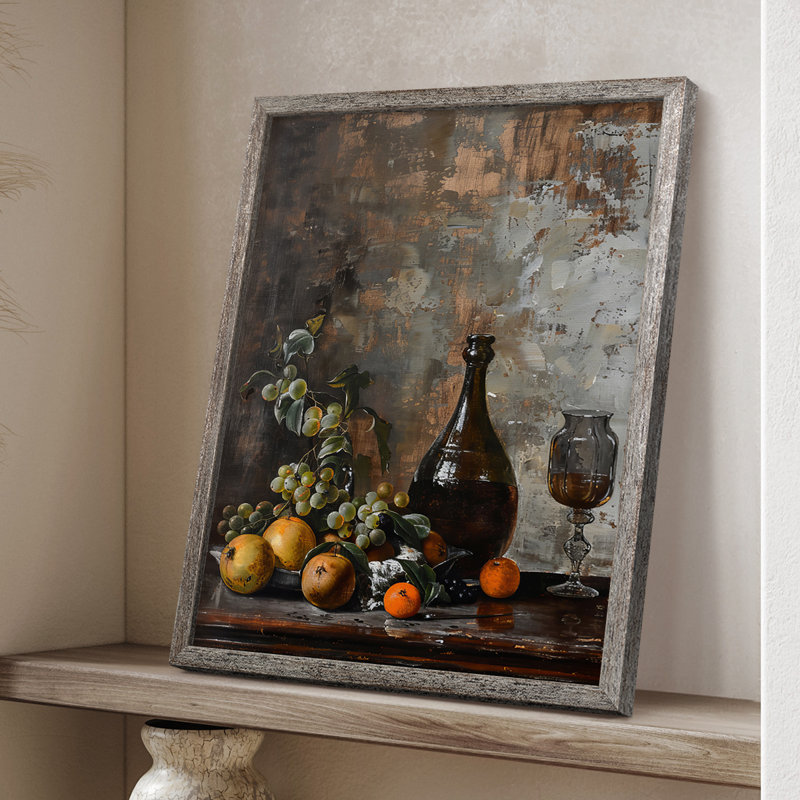 FLORAL Series DCCXXXIV Framed Print - Solid Wood, 11" H x 9" W