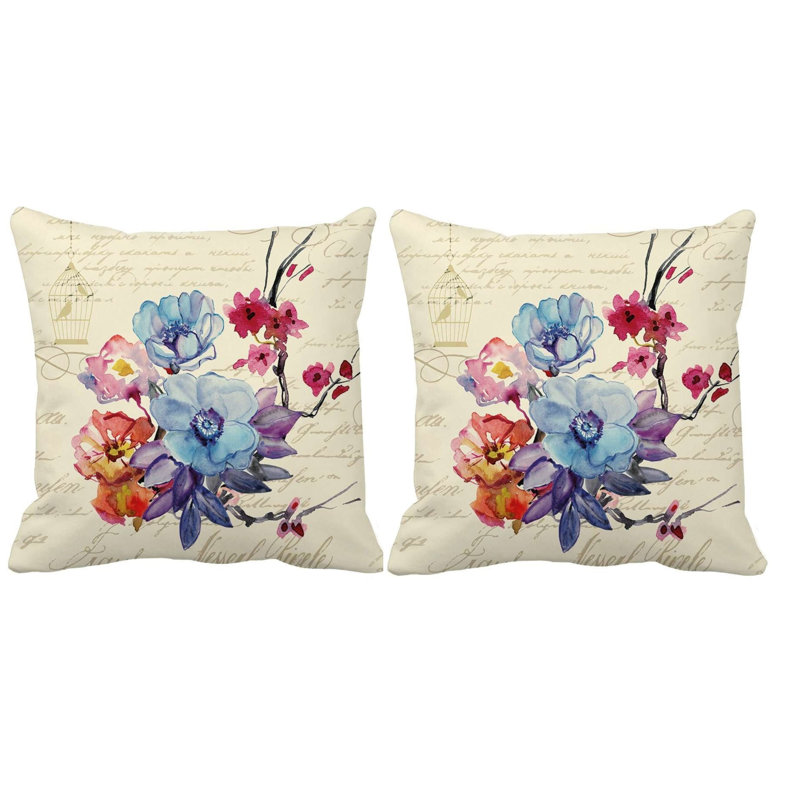 Housse de coussin Fleurs