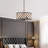 Bernon 4 - Light Dimmable Drum Chandelier