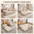 Heron 78.7" Convertible Floor Sofa Bed, Modular Chenille Loveseat Sleeper Couch, Boneless Compression Sectional Sofa for Living Room, Bedroom, Studio, No Assembly Required-924703096