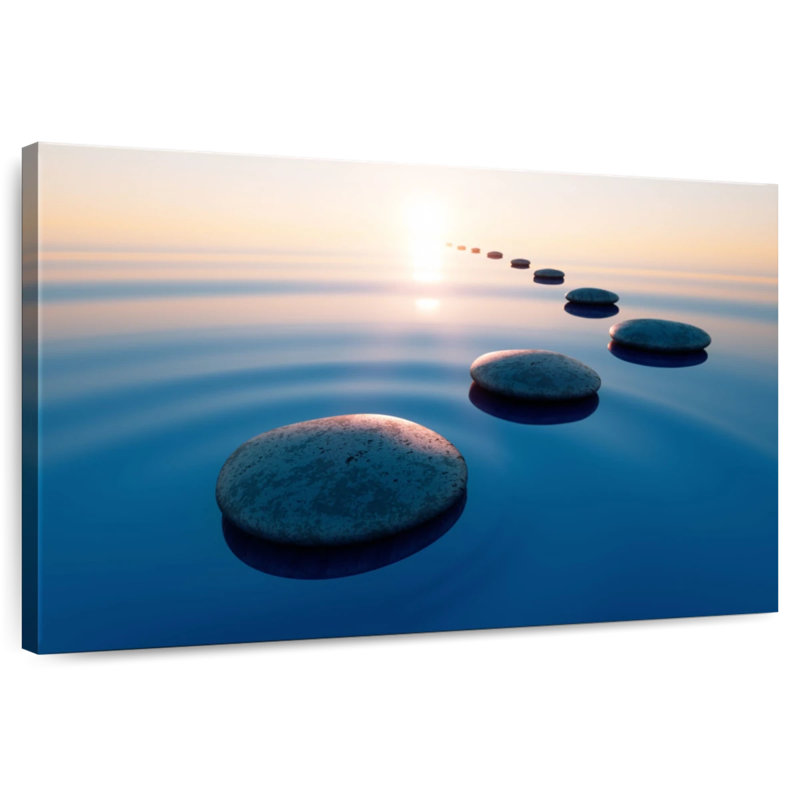 Zen Stone Steps, 32" H x 48" W