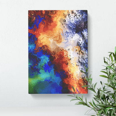 Evening Chances Abstract - Wrapped Canvas