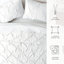 Ensemble de housse de couette texturée Pinch Pleat-263947604-263947601