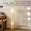 HOMCOM LED Floor Lamp with 3000K/4500K/6500K Colour Temperatures, Grey