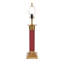 Lampe de table colonne en métal texturé-100852271