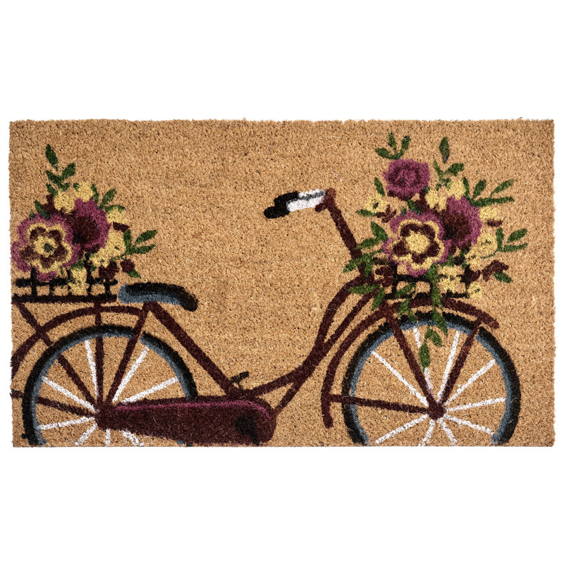 Non-Slip Floral Indoor Doormat, 40cm W x 60cm L