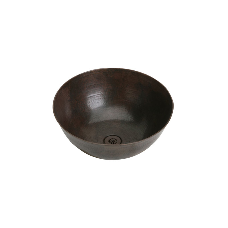 Lavabo de salle de bain rond en métal pour bateau Asana