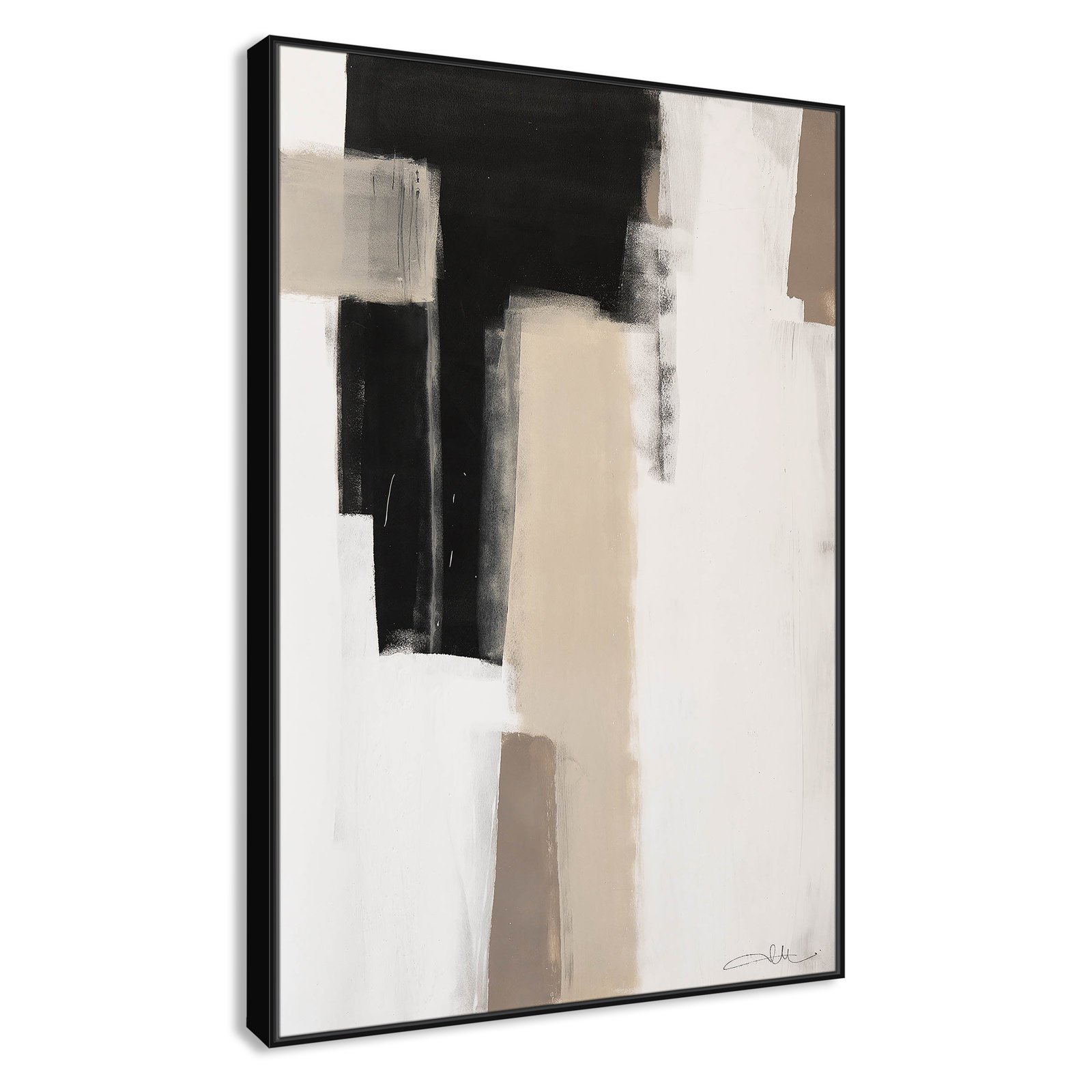 Giverny Earth Scapes I Print, No Mat, Black Floater Framed, 61.5" H x 41.5" W x 2" D