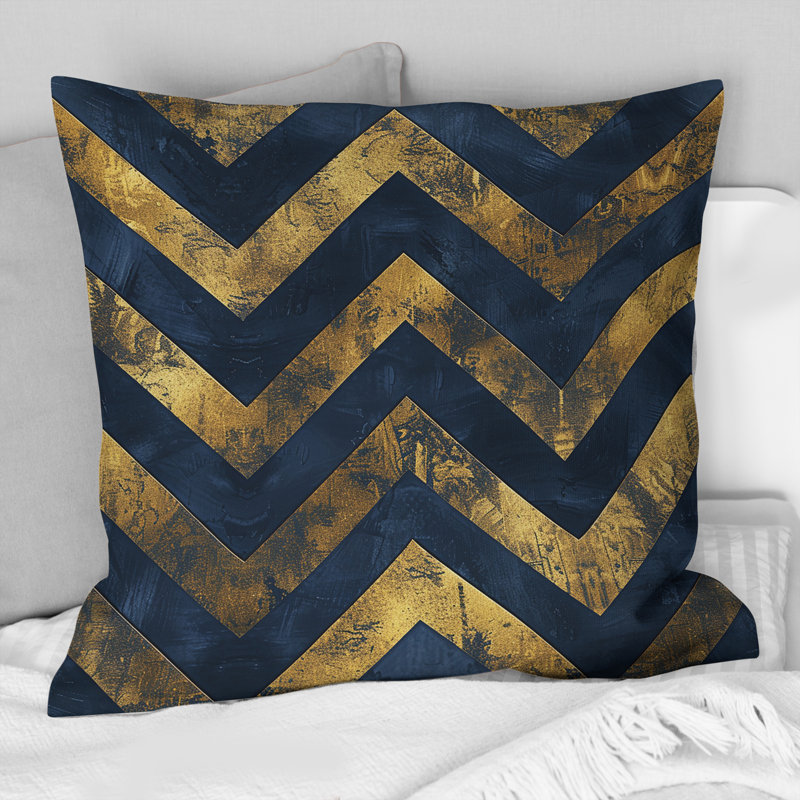 Coussin décoratif Chevron Dreams III - Glam, H 18 po x H 18 po