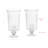 15 " Glass Hurricane Set of 2