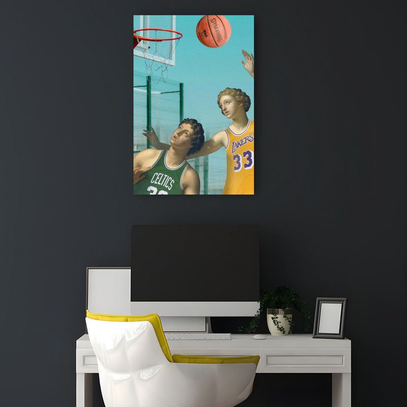 «A Classic Game», art mural moderne et surréel classique, 18" H x 12" W