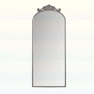 Classic Wall Mirror with Vintage Carved Applique