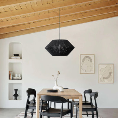 Luminaire suspendu tissé 1 lumière E26 25,19 po Rivington