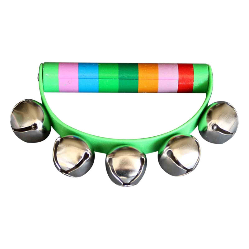 Jouet d'initiation musicale à manivelle à la main en bois coloré et en bois coloré pour enfants et bébés, Kondieu, Green