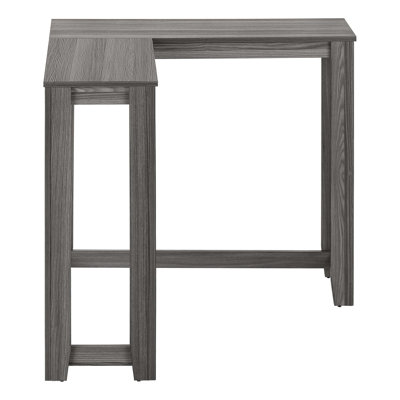 Narrow Laminate Accent Table, Modern Corner Console For Entryway And Living Room, Contemporary Design With Two-Tier Storage