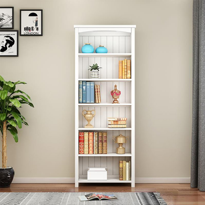 Bibliothèque standard bois massif, H 78,74 po x l 31,49 po x P 12,4 po, Crème