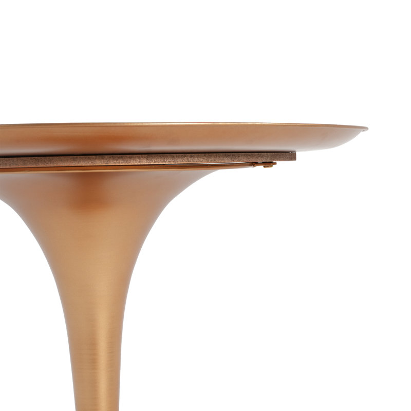 Small Round Gold End Table