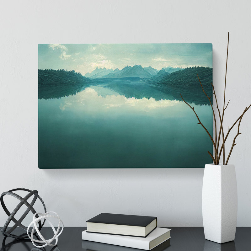 Mountain Lake Reflection Vol.4 - Wrapped Canvas, 50cm H x 76cm W x 3cm D