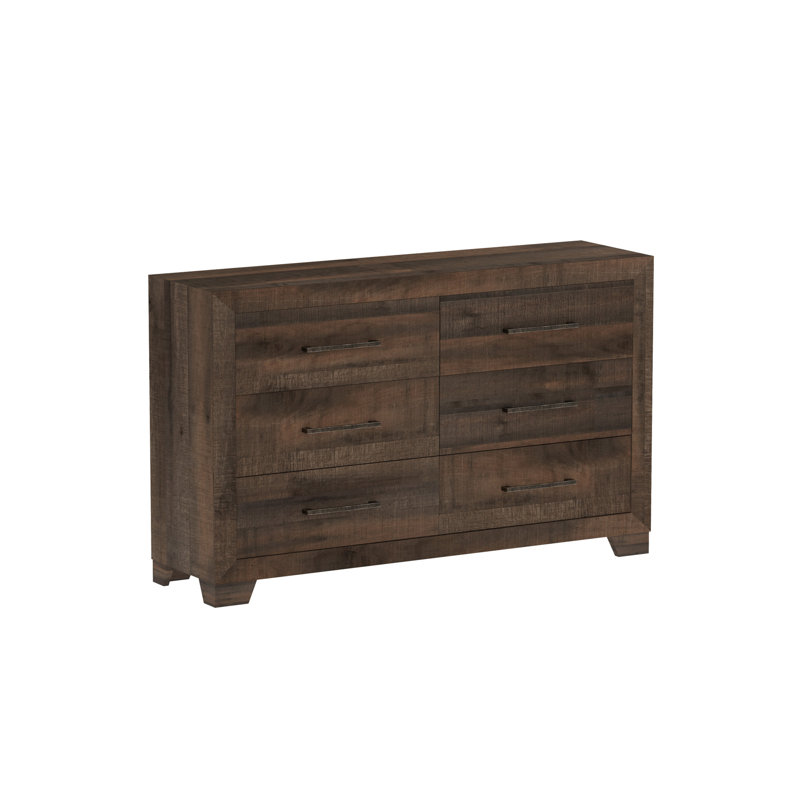 Commode 6 tiroirs Plinz Brown