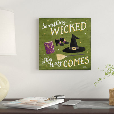 « hanté halloween vi », art textuel sur toile