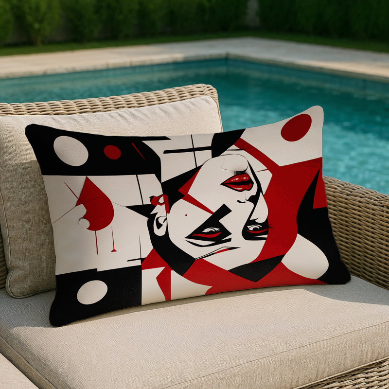 Wave Indoor And Outdoor Pillow, Rectangle 25"H x 18"W