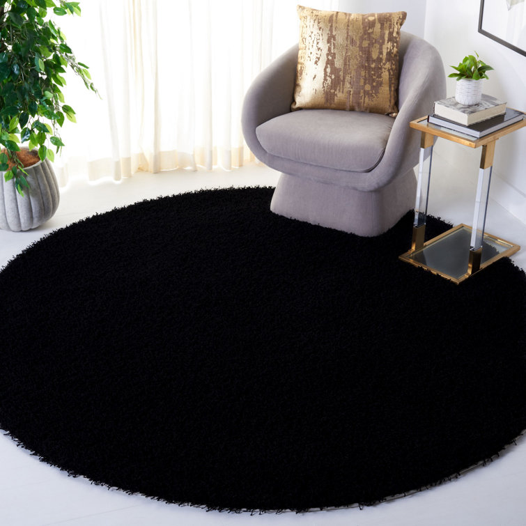 Assar Handmade Tufted Black Area Rug