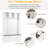 Versatile 4-In-1 Hall Tree With 6 Golden Hooks, Wood Grain Bench With Multiple Storage Space, Entryway Coat Rack With 2 Drawers For Living Room, Hallway, White, 76.6''H (NEW SKU: N721S000056K-1)
