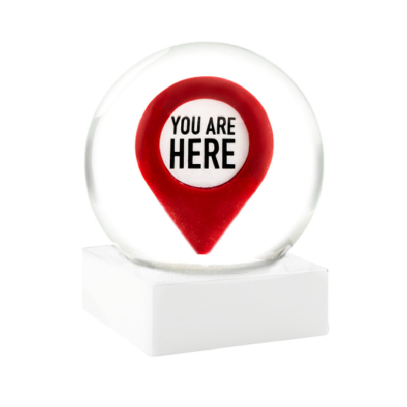 You Are Here Snow Globe