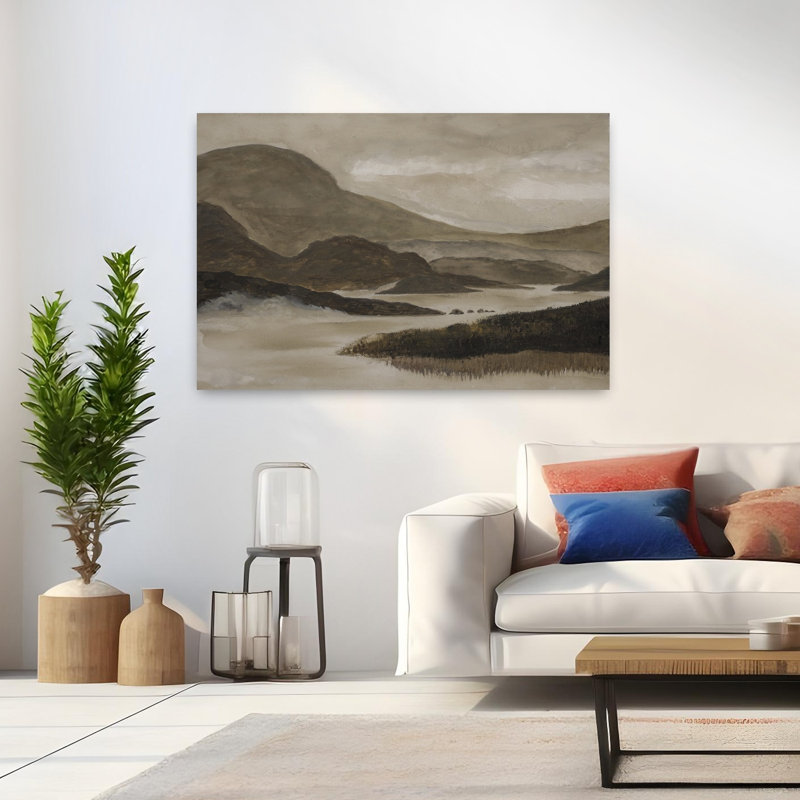 Art contemporain, paysage contemporain abstrait, art naturel, H 32 po x l 48 po