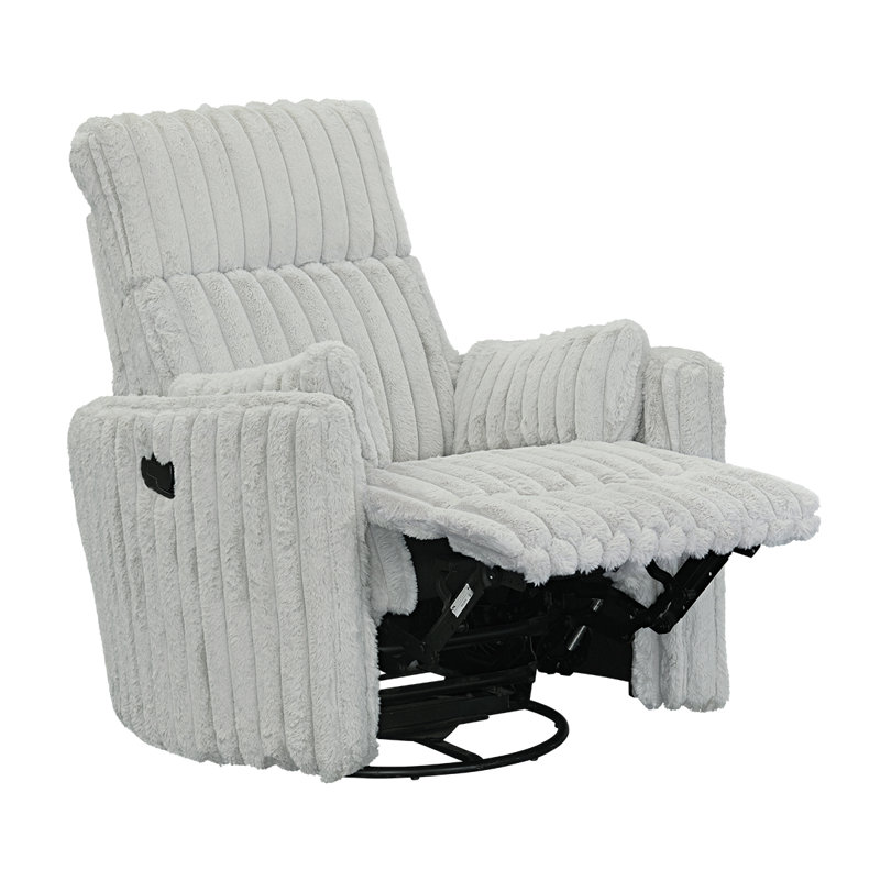 Maureen Swivel Glider Recliner, Gray