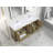 Coddy 71'' Double Bathroom Vanity with Poly Marble Top