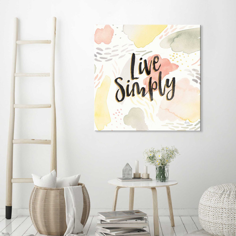 «Meadow Breeze V», art textuel, H 18 po x l 18 po x P 1 po, Toile tendue