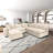 6-Piece Velvet Modular Sectional with Under-Seat Storage -1580123834