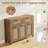 High-Leg Rattan Sideboard Buffet Cabinet – 3 Doors, 2 Drawers, Adjustable Shelves – Boho Storage Credenza for Dining Room, Kitchen, Entryway, Living Room – Anti-Tip -1367410474
