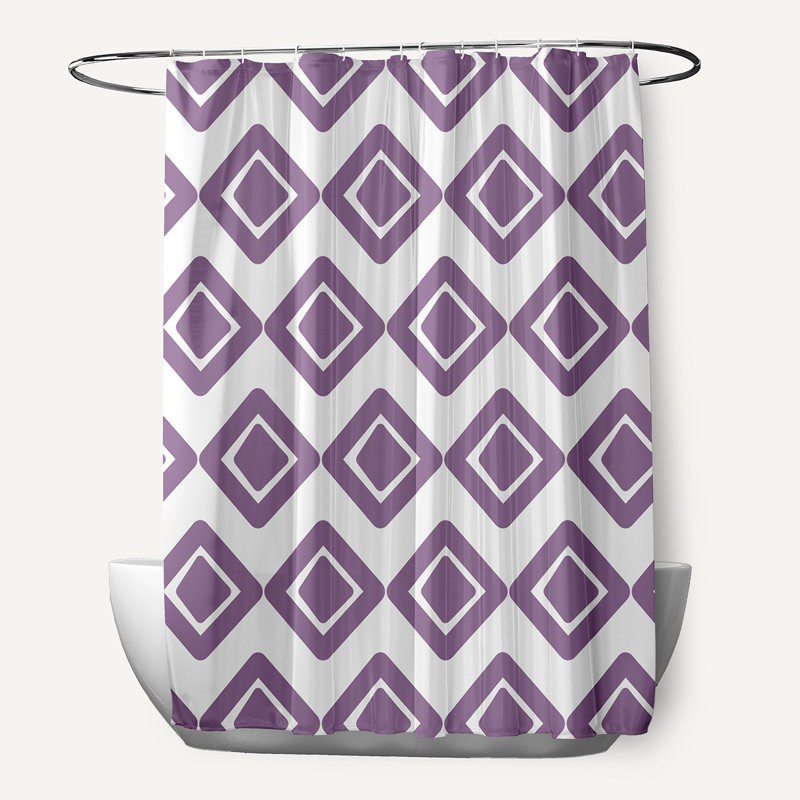 Ferrier Floral Shower Curtain, Purple