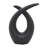 Modern Stoneware Sculpture with Abstract Ceramic Loop Shape and Contemporary Artistic Form for Decorative Accent Display-832443673