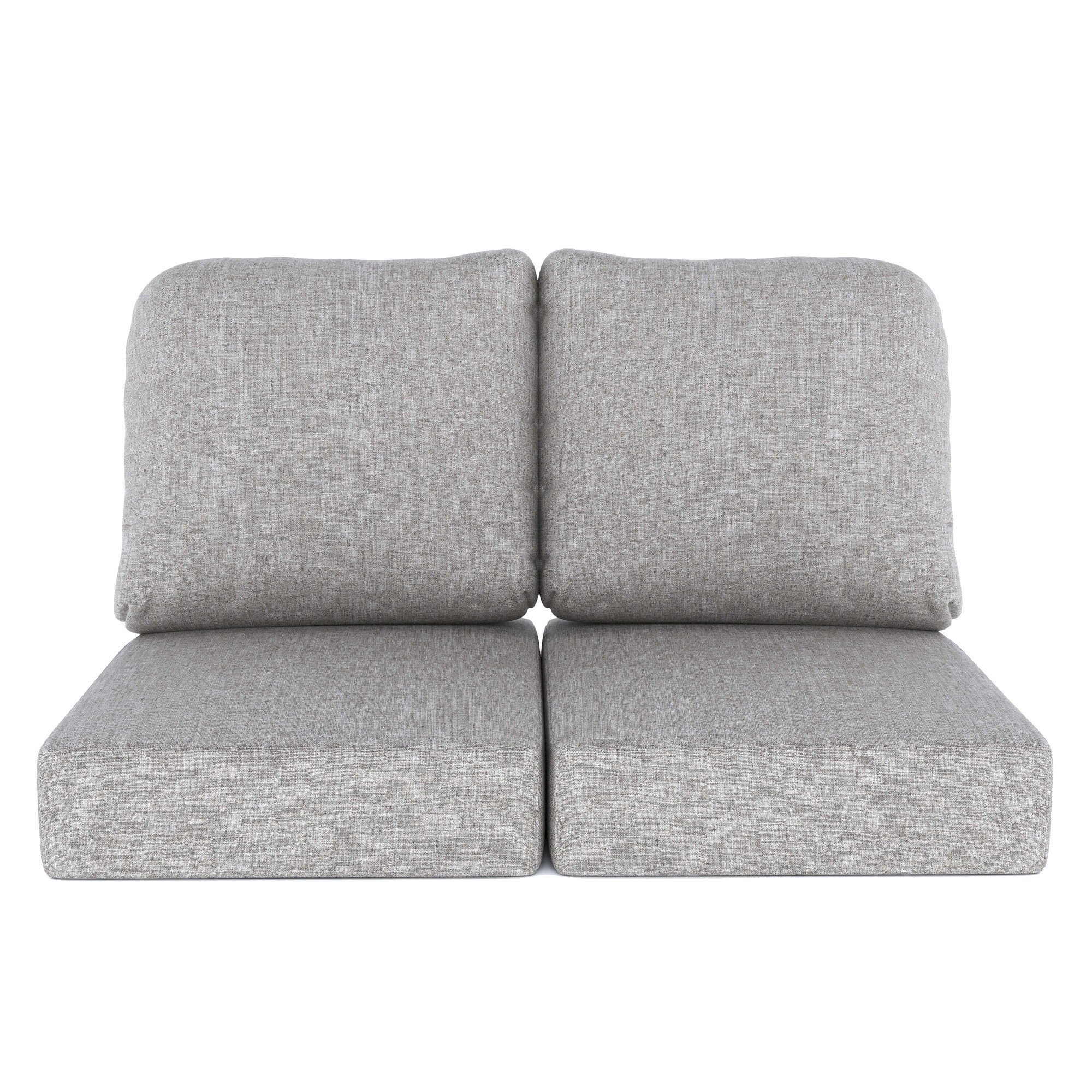 Amala Indoor/Outdoor Sunbrella® Loveseat Cushion, Canvas Granite Sunbrella® Canvas