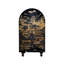 Armoire arquée avec tablettes et portes