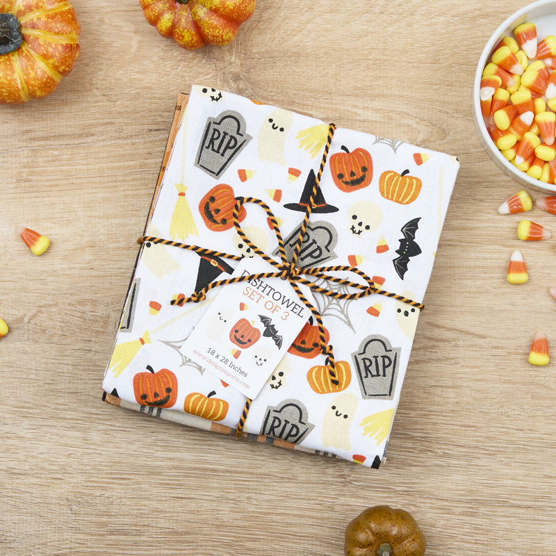  Halloween Fun Dishtowel Set Of 3