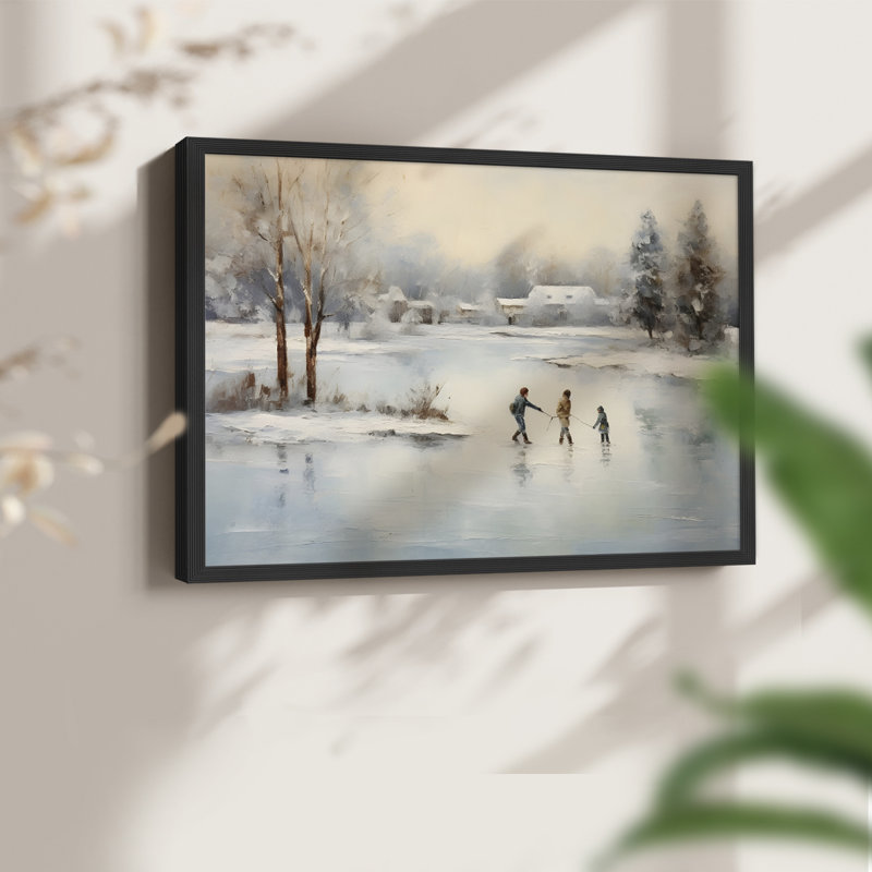 Paysages rétro-CLVI-impression encadrée - réaménageable, H 11 po x l 14 po, Noir