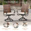 Chaise de patio pivotante en osier