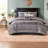 Luxury 7 Piece Polyester Cal King Bedding Sets, Modern Home Style