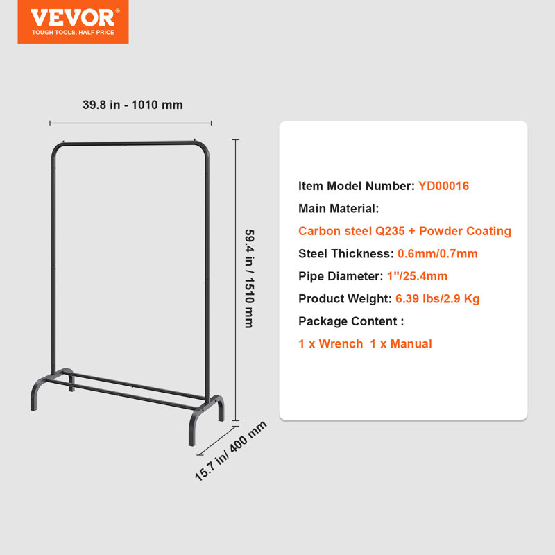 101.1cm Clothing Rack
